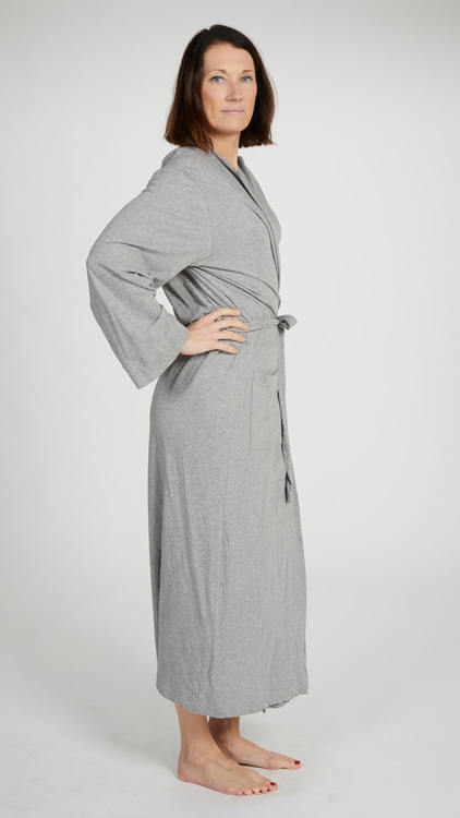 Marbäck – Dressing Gown – Grey Melange