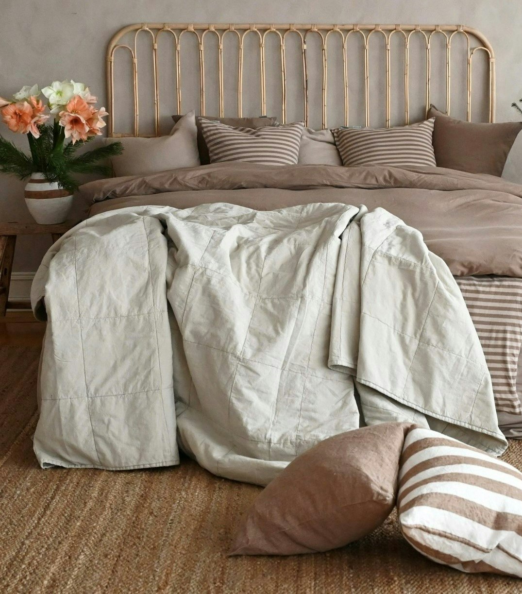Matta jute, Tine K Home 250x300 cm - Köp sängkläder, kimonos, nattlinnen &  plädar - Navy Stories