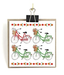 Stort kort med kuvert - Cyklar