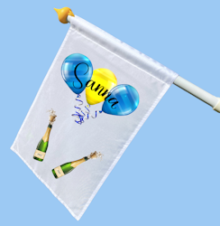Födelsdagsflagga ballonger