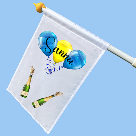 Födelsdagsflagga ballonger