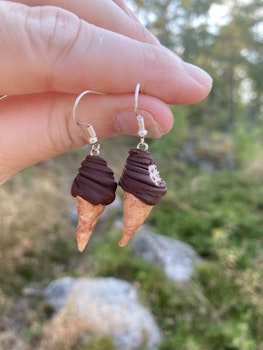 Chokladstrut örhängen