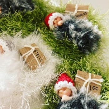 Julgranskula med namn-paket