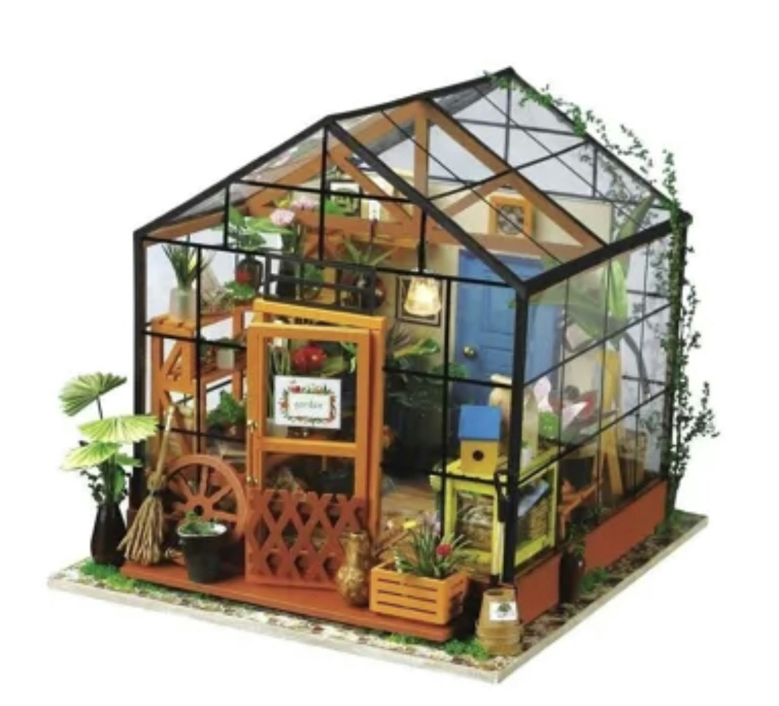 Miniatyrhus byggsats Växthus
