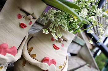 Blomsterflickor vas