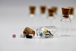 Glasflaska miniatyr 23 mm x 10 mm