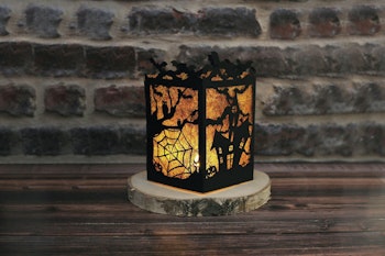 Halloween paper tealight