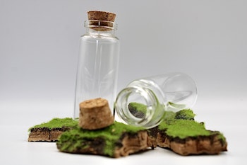 Glasflaska miniatyr 75 mm x 30 mm