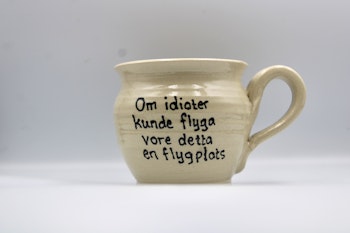 Om idioter kunde flyga-mugg
