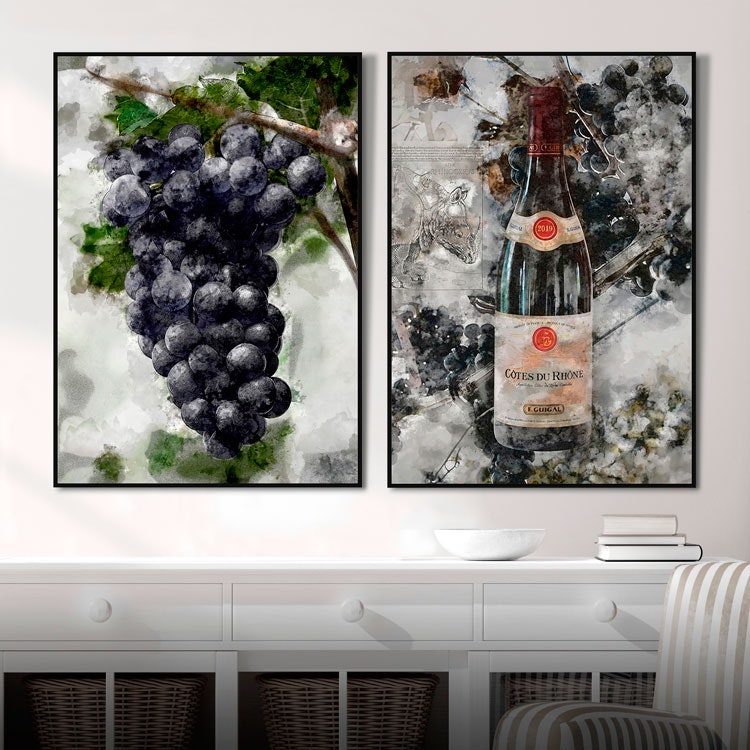 Wine Artwork Art Print