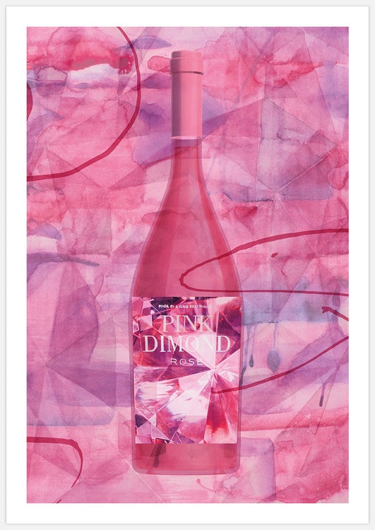 Rosé Wine Art