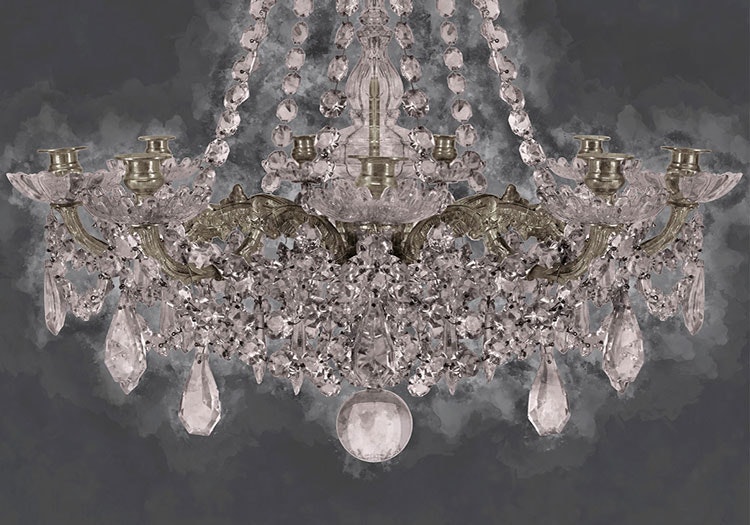 Maria Theresa Chandelier Canvas Print