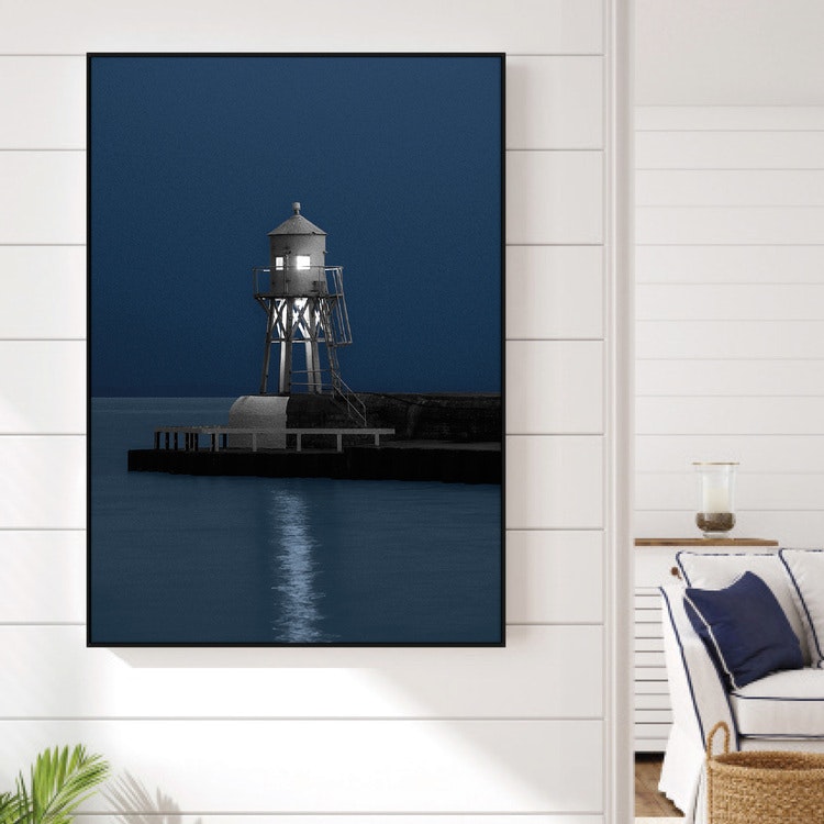 Gallery Wall Lighthouse by night – Fine Art Print