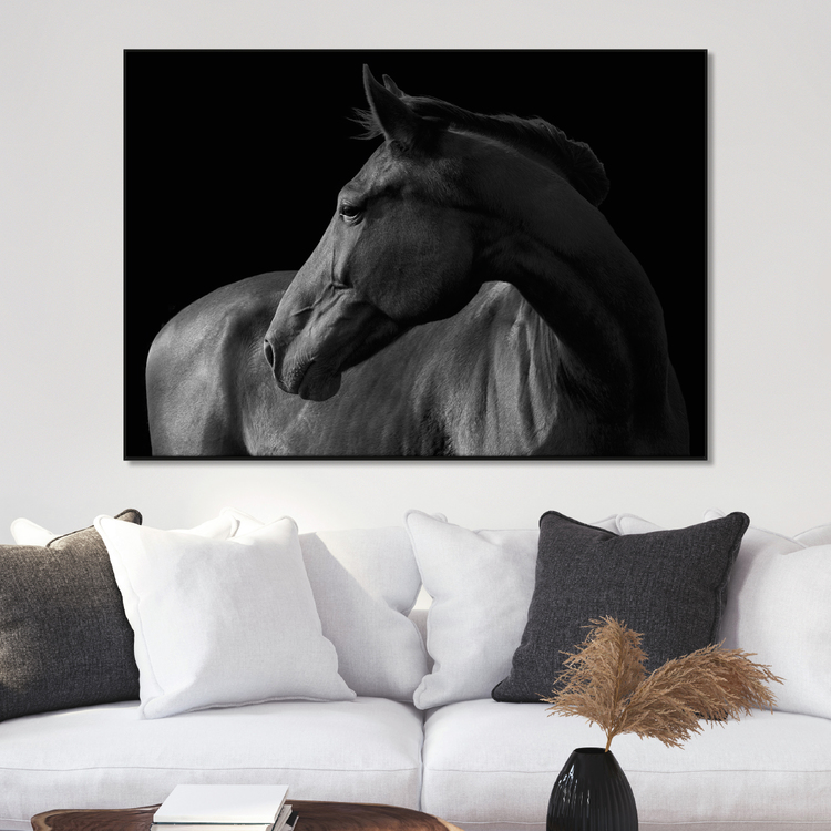 Gallery Wall Horse black & white – Fine Art Print