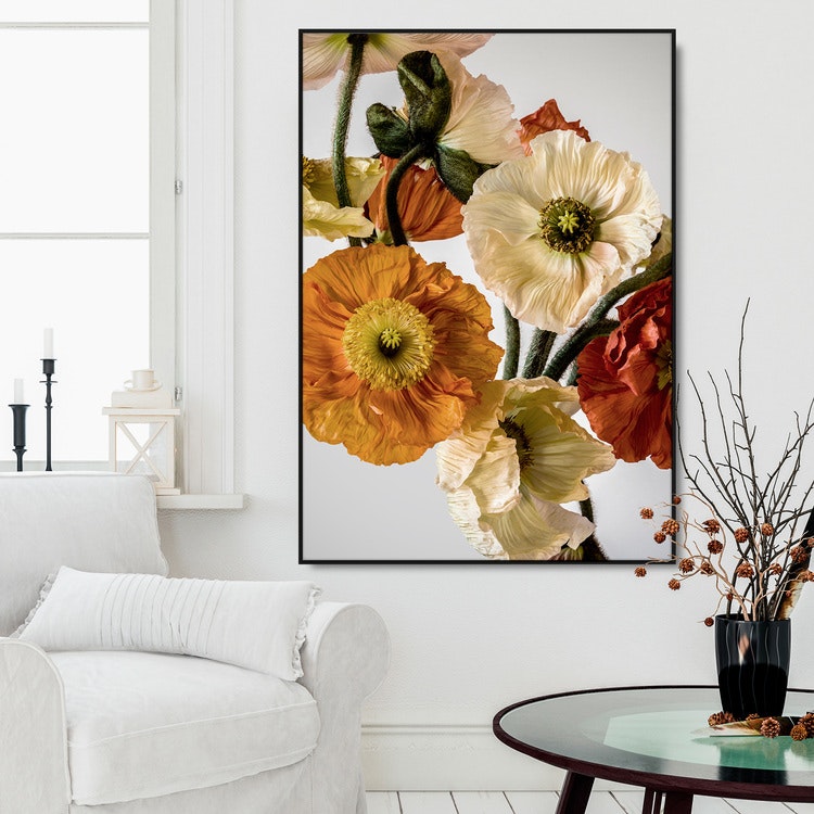 Gallery Wall Light-coloured Poppies 2 – Fine Art Print