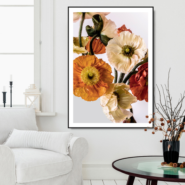 Gallery Wall Light-coloured Poppies 2 – Fine Art Print