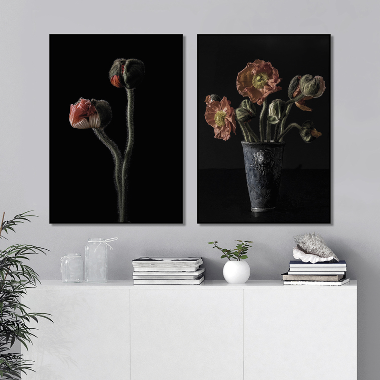Gallery Wall Red Poppies Art Prints