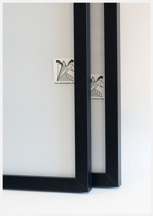 Black wood picture frame 70x100 cm – 28x39 in – 20x22 mm