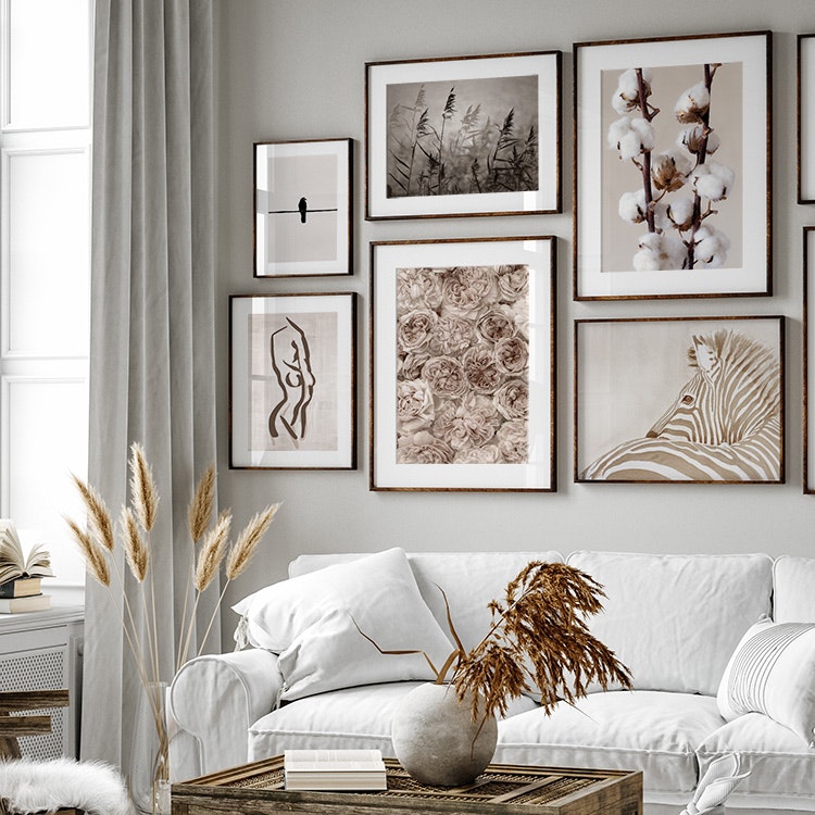 Gallery Wall Ocher Collection – Fine Art Prints