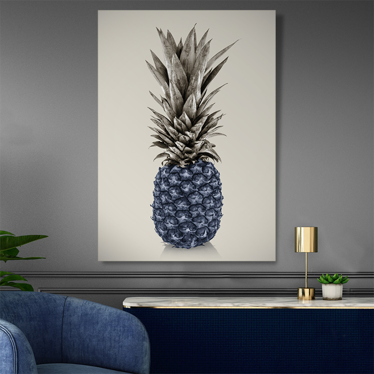 Blue Pineapple Canvas