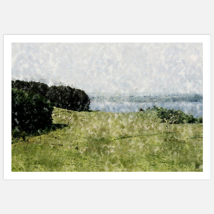 Painted Landscape Art Print