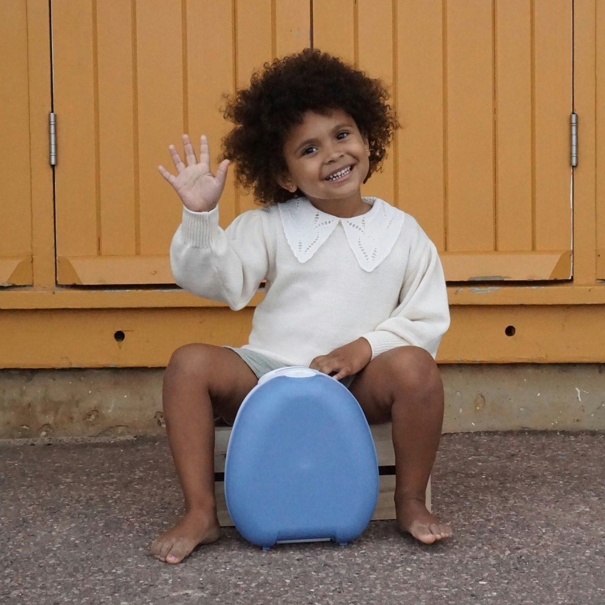 Potträning med My Carry Potty potta Pastellblå