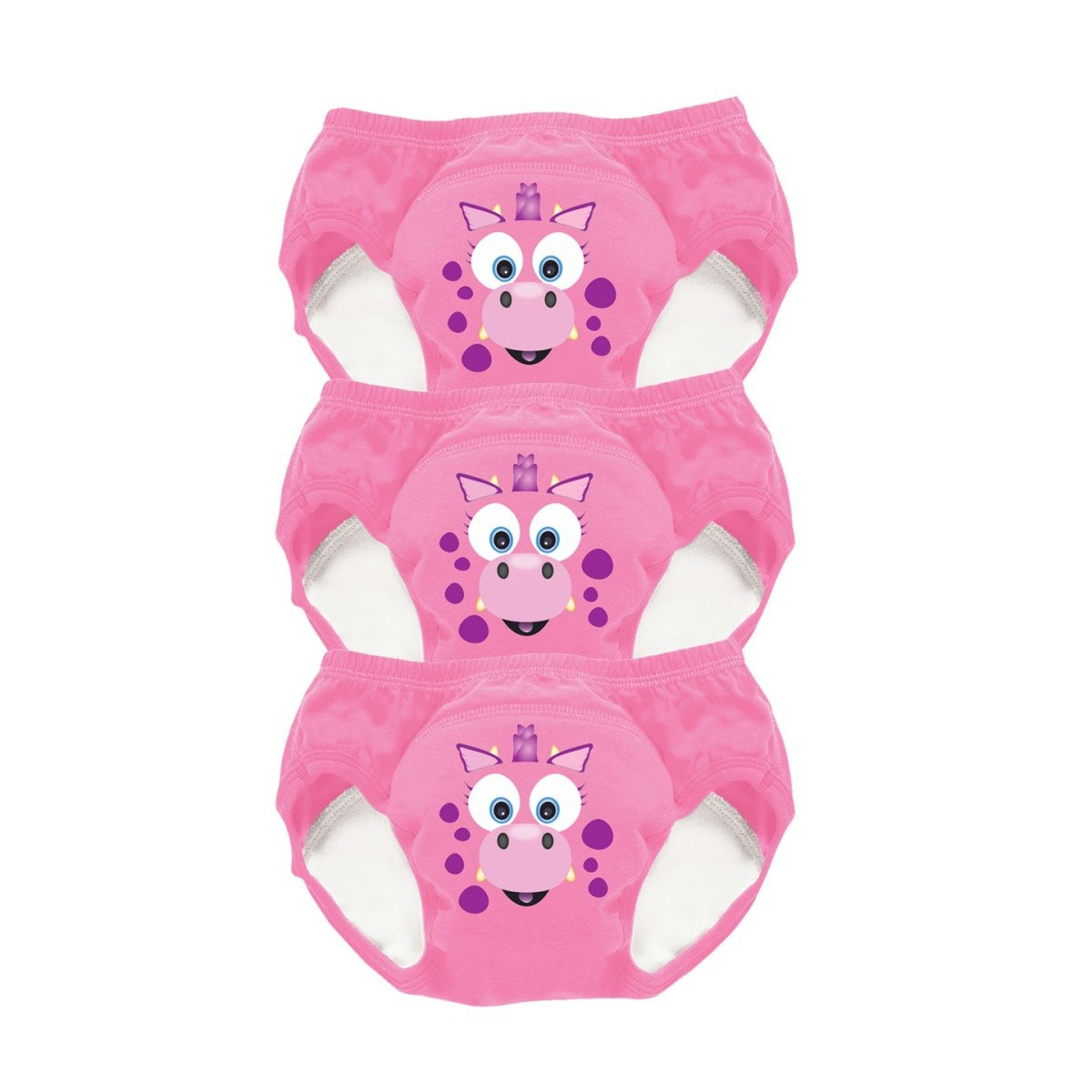 Bärbar potta & 3-pack potträningsbyxor Rosa Drake