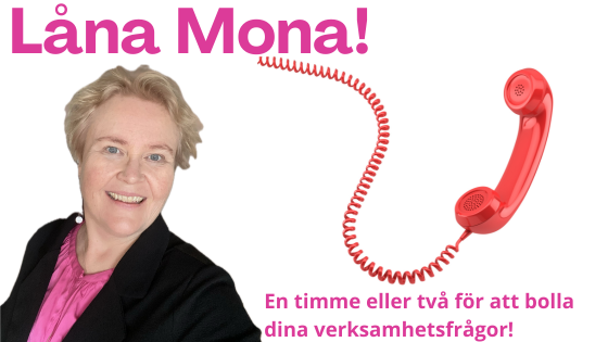 Låna Mona 1 tim, 1999 kr exkl moms