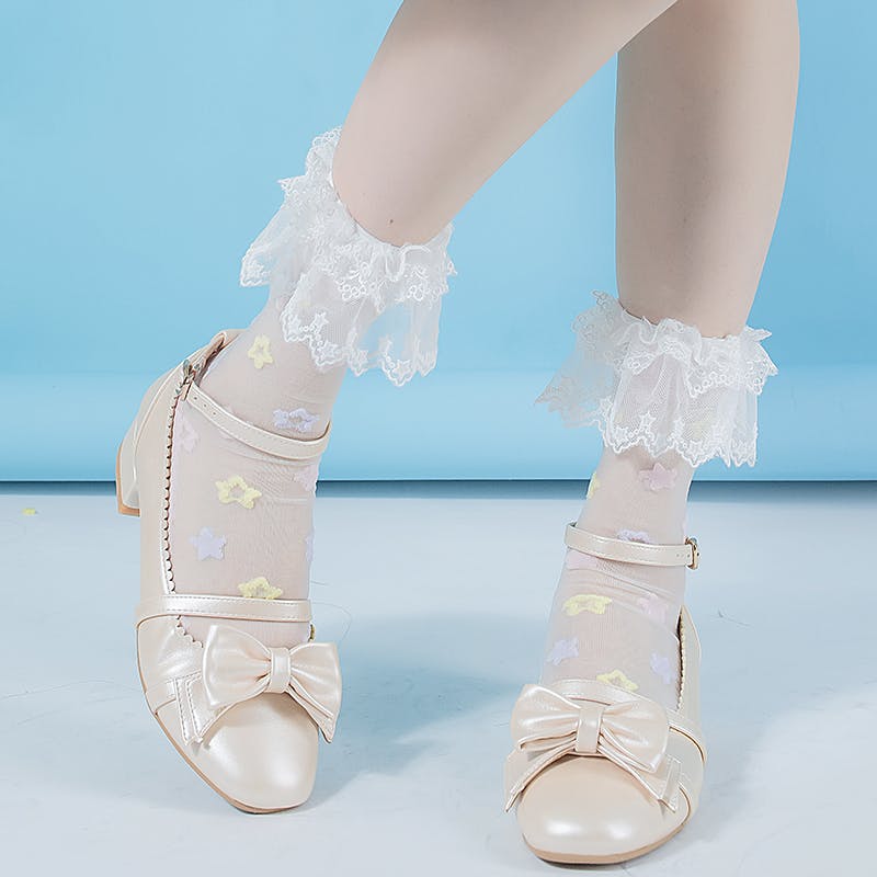 Roji Roji - Star Princess Lace Sock Ruffles