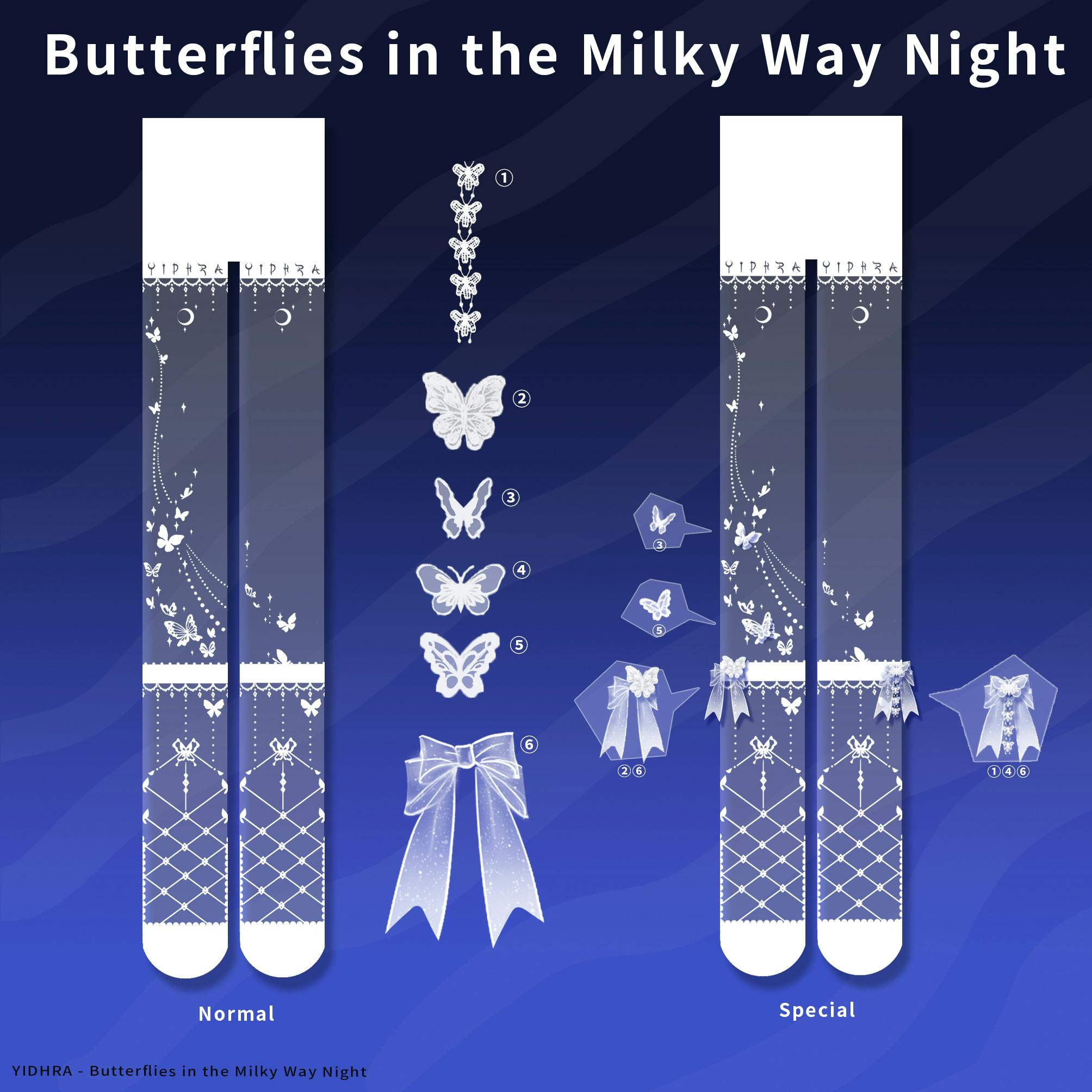 Yidhra - Butterflies in the Milky Way Night Tights
