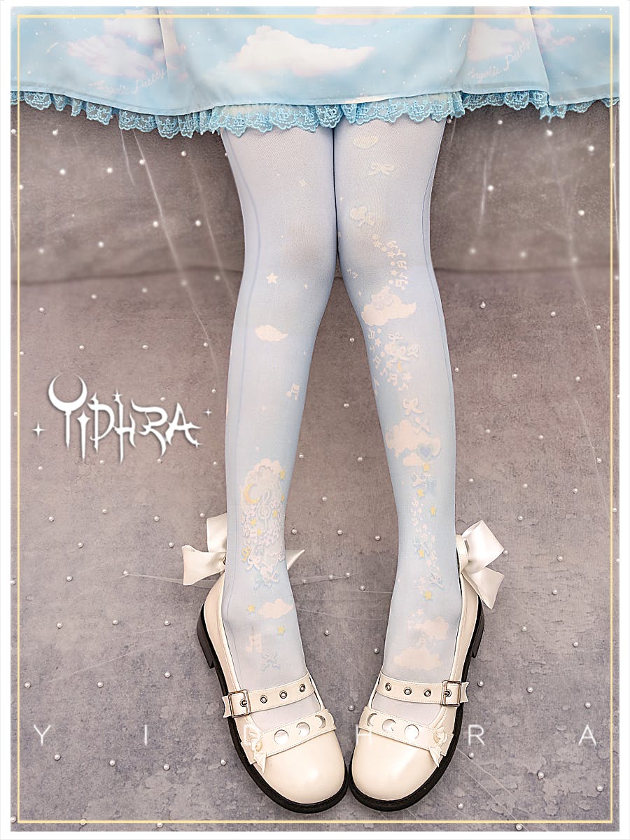 Yidhra - Moonlight Scattered Clouds Tights