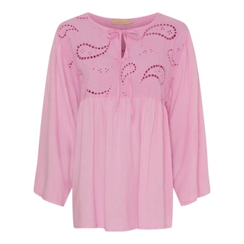 Blus med lång ärm