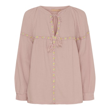 Blus med knytband