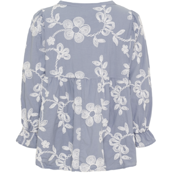 Blus med mönster