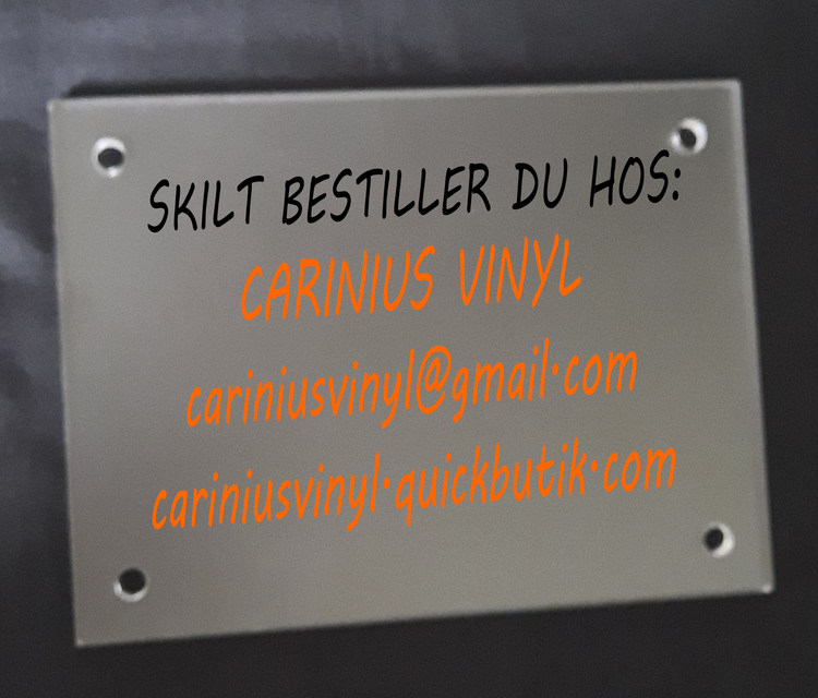 Dørskilt i akryl