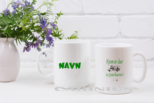 Bobilkrus med personlig navntrykk