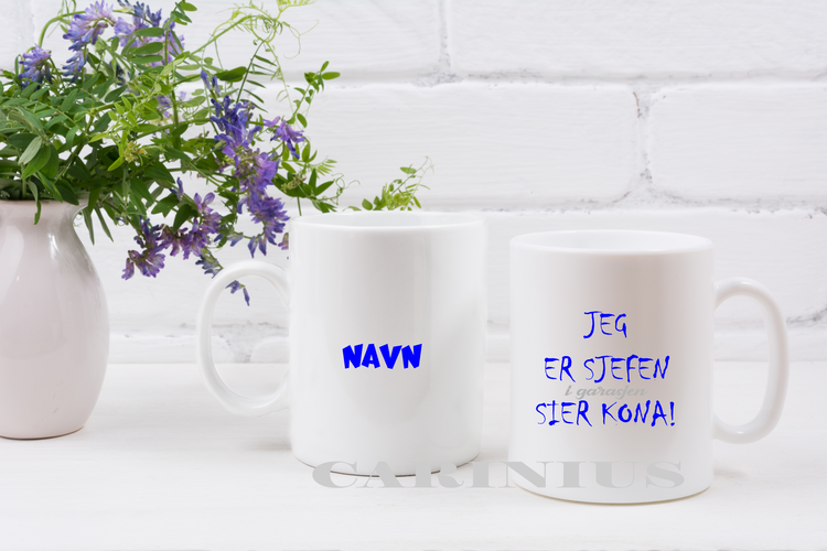 Jeg er sjefen i garasjen, sier kona!