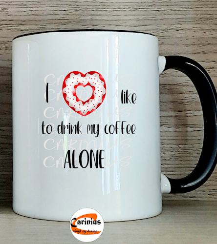 I donut like to drink my coffee alone