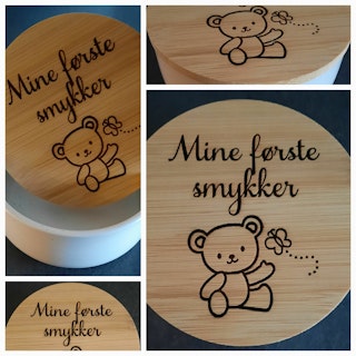 Smykkeskrin, gravert, pris fra