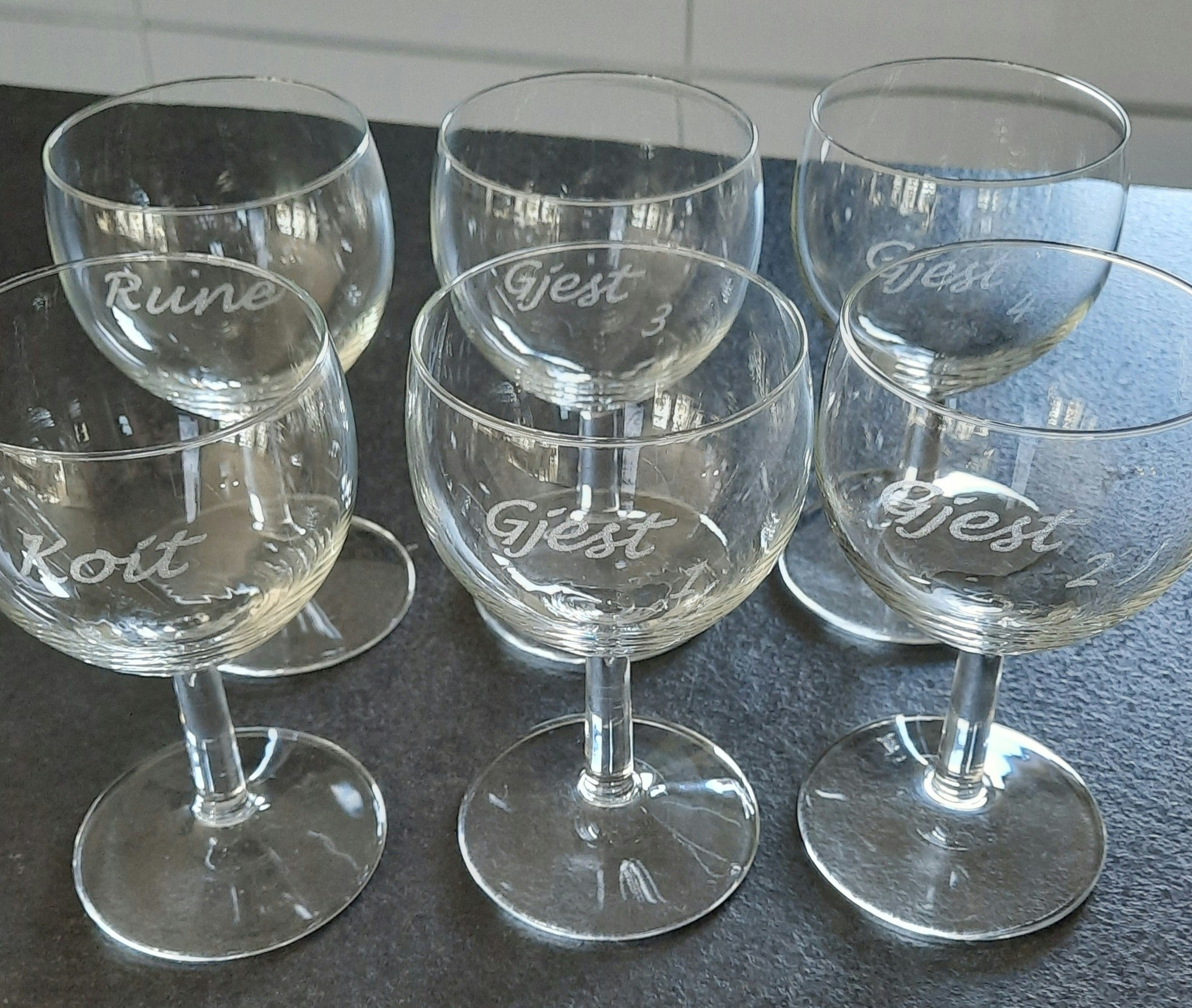 Gravering glass