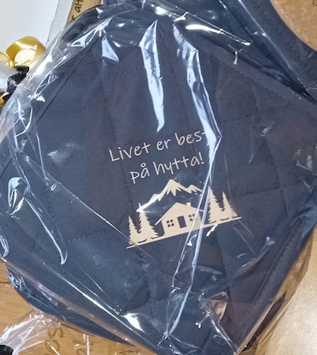 Livet er best på hytta, grytekluter.