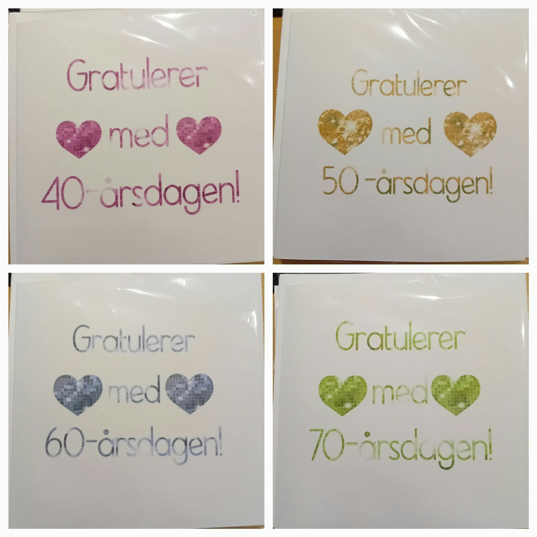 Doble kort med konvolutt