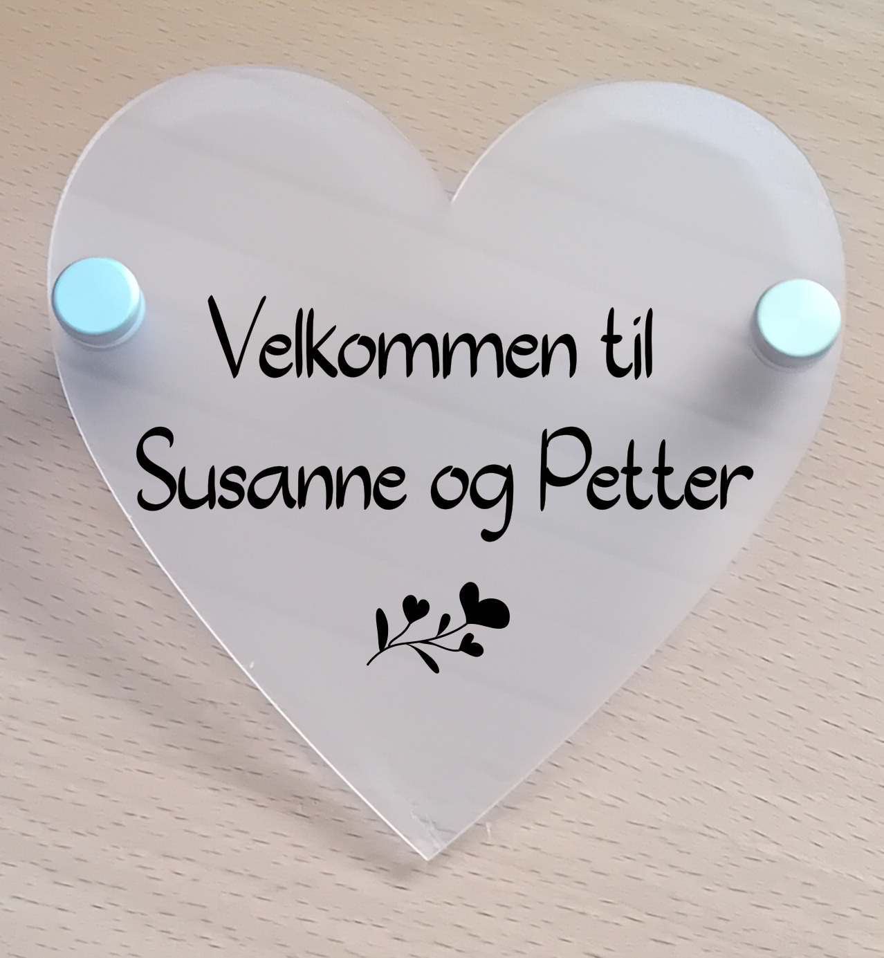 Dørskilt i akryl