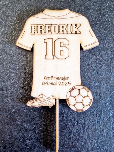 Kaketopp, fotballtrøye.