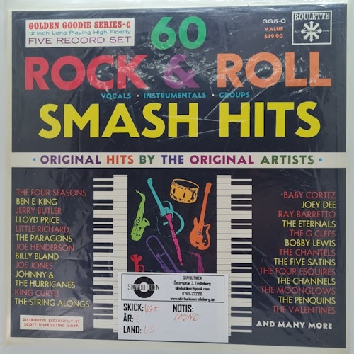 Various Artists - 60 Rock & Roll Smash Hits (Beg. 5x LP)