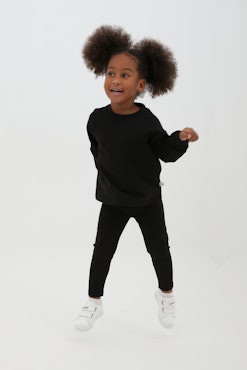 STAN Set with long sleeve top and leggings - Black