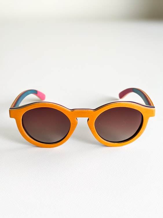 Solglasögon i Lönn Trä för Barn - Orange - Bebetiko - Hållbara Barnkläder,  Babykläder & Accessoarer