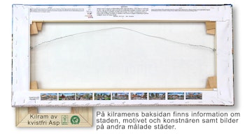 Canvas Uddevalla Hamn Vinter 64 x 29 x 2 cm.