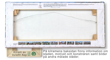 Canvas Hagfors vinter 64 x 29 x 2 cm.