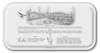 Bricka Falkenberg Tullbron Vinter 43 x 22 cm